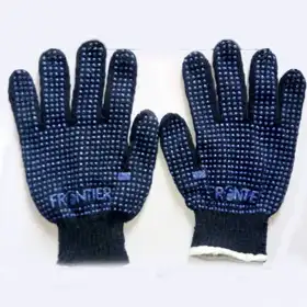 High-quality dotted gloves for industrial safety, ensuring grip and protection, available from Vedhika Enterprise in Coimbatore, Tamil Nadu.