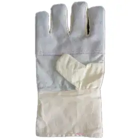 Premium canvas leather gloves for protection and comfort, supplied by Vedhika Enterprise in Coimbatore, Tamil Nadu.